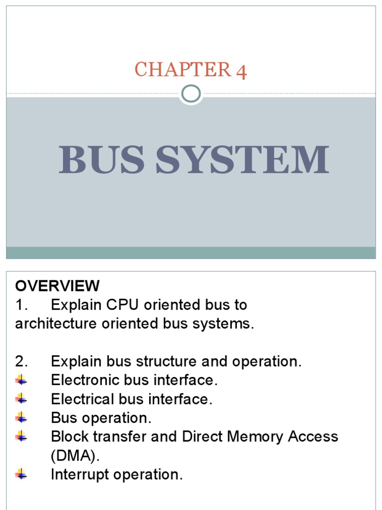 Bus System-Chapter 4 | Electronic Design | Data Transmission
