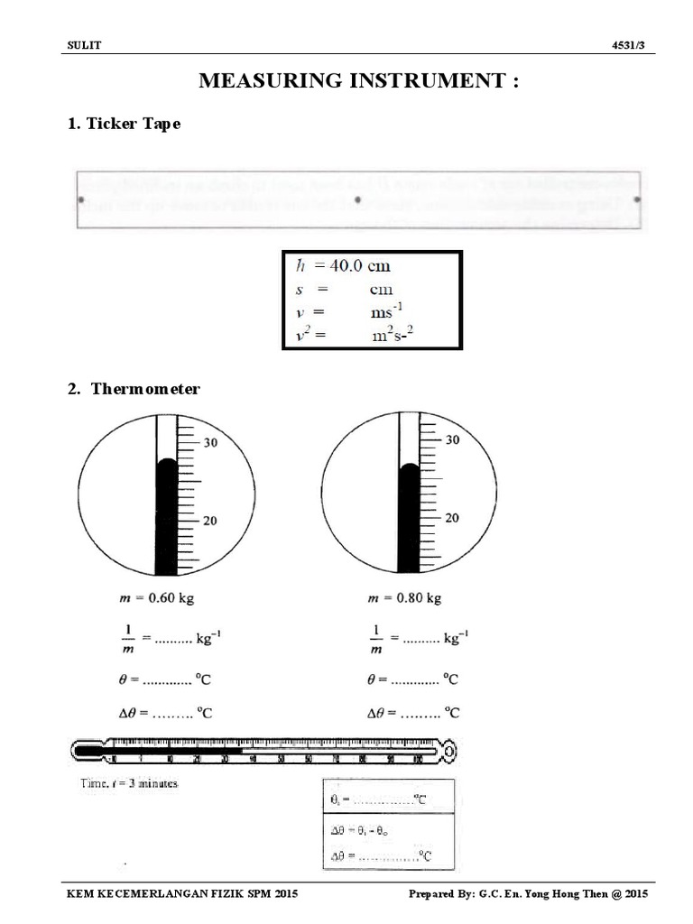 Paper 3 Measuring Instrument | PDF