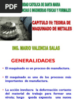 Capitulo IV Teoria de Maquinado de Metales Procesos de Manufactura i