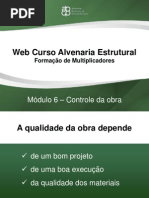 controle de alvenaria estrutural