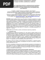 Influencia de La Precipitación en La Deposición de Material Particulado Sobre Paneles Fotovoltaicos Instalados en Rosario, Argentina y Su Caracterización Con Microscopía Electrónica