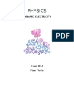 PHYSICS DYNAMIC ELECTRICITY CLASS