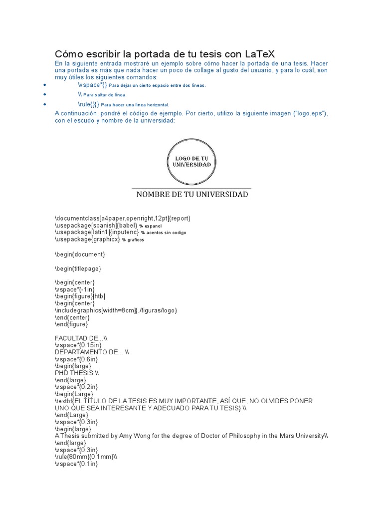Tutorial de Latex | PDF | Te X | Red mundial