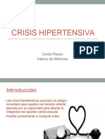 Crisis hipertensiva urgente vs emergente