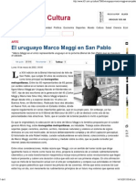 El Uruguayo Marco Maggi en San Pablo