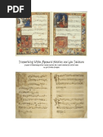 Transcribing White Mensural Notation and Lute Tablature
