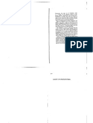 Embankment flertal Forbipasserende B.K.S. Iyengar - Light On Pranayama PDF | PDF