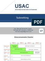 7.5 USAC Redes1 - Subnetting VLMS Supernetting CIDR