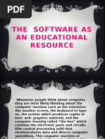 The Software As An Educational Resource