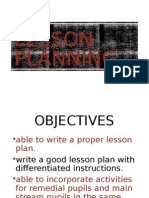 Planning Lessons