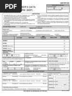 Member's Data Form (MDF, Hqp-pff-039, V04.1)