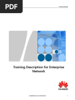 Huawei - Training Description For Enterprise Network