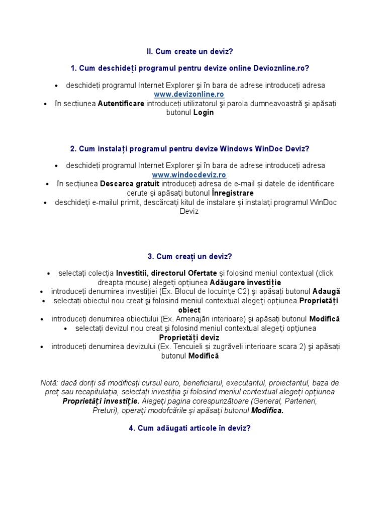 Windoc Deviz 5 | PDF