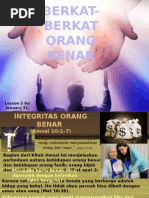 1q Lesson 5 - Berkat-berkat Orang Benar