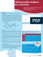 Poster Stability of Dicloxacillin Sodium in Elastomeric Infusion Punps
