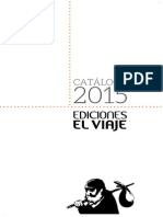 Catálogo Ediciones El Viaje octubre 2015