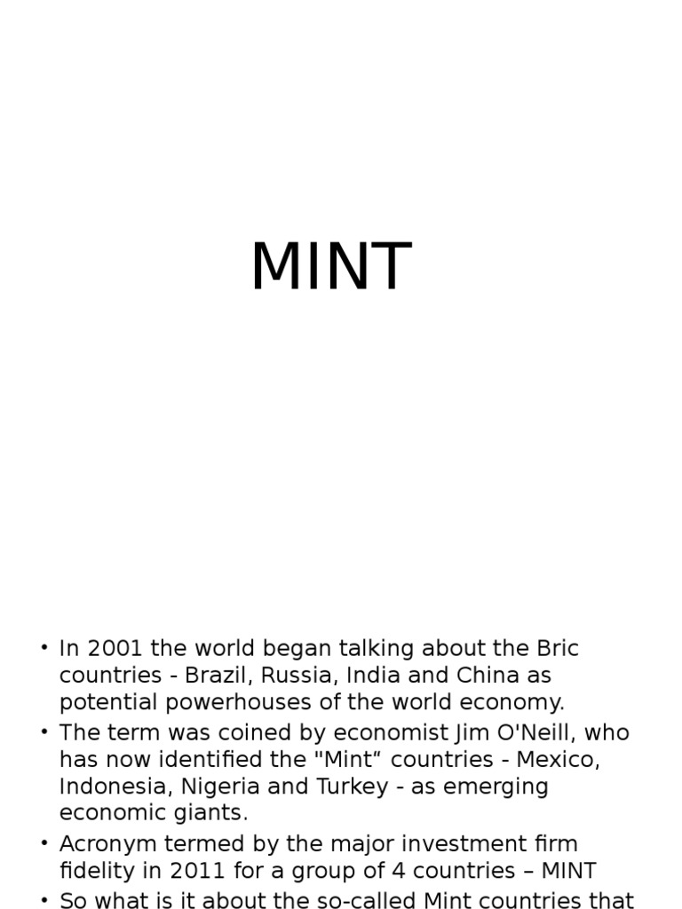MINT PDF Bric Economies
