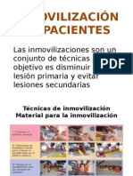 Inmovilización de Pacientes transporte en carretera