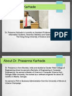 Dr Prasanna Karhade