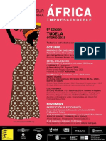 Cartel de las Jornadas África Imprescindible 2015 (castellano)