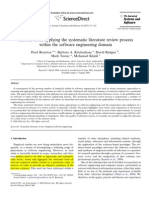 Lessons from applying the systematic literature review process within the software engineering domain