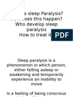 What Is Sleep Paralysis? How Does This Happen? Who Develop Sleep Paralysis How To Treat It?