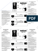 Meliconi AMP20 Instruction amplifierTV PDF