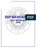 SAP Navigation Quick Reference Card