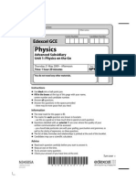 Physics Jun 2009 Actual Exam Paper Unit1