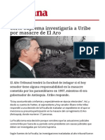 Uribe y La Masacre Del Aro