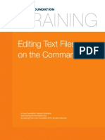 Command Line Editing Text Files on the Command Line