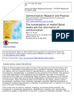 Communication Research and Practice: Click For Updates
