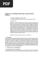 Diagnosis of Centrifugal Pump Faults Using Vibration Methods