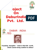 Project On DaburIndia Pvt. Ltd.