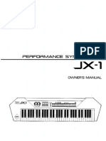 Roland jx-1 Owners Manual