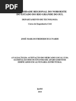 Avaliacao Da Aceitacao Do Mercado Local e Da Satisfacao Dos Ocupantes de Apartamentos Edificados Em Alvenaria Estrutural