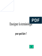 Enseigner La Terminologie PDF