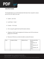 Rockschool Lesson Plan Template