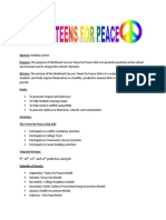 Teens For Peace Club Document