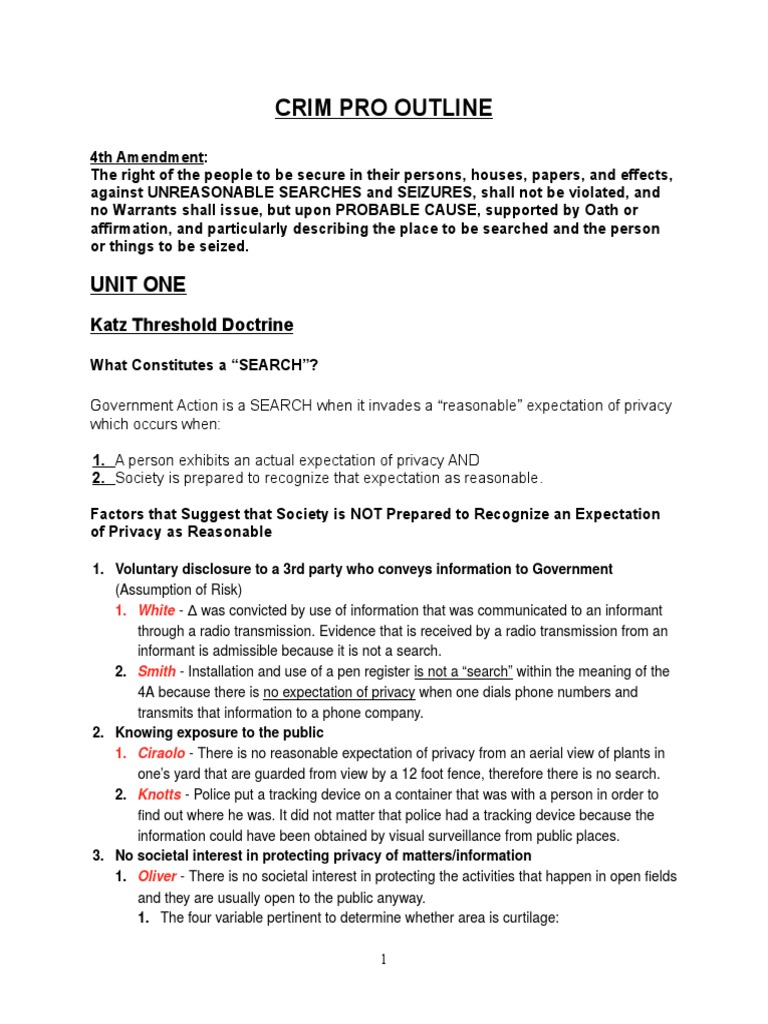 Criminal procedure outline 2021 image