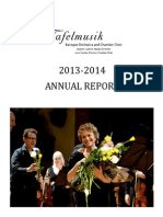 2013 2014 Annual Report Tafel Music