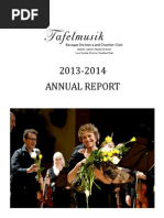 2013 2014 Annual Report Tafel Music | PDF | Fundraising ...