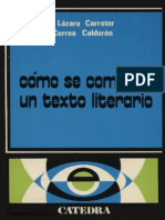 Como Se Comenta Un Texto Literario