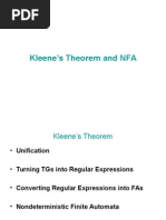 Kleens Theorem&NFA