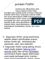 Kegunaan dan Peran Penting Fosfor