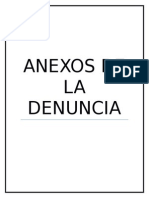 Anexos de La Denuancia