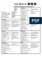 2015-16 School Supply List