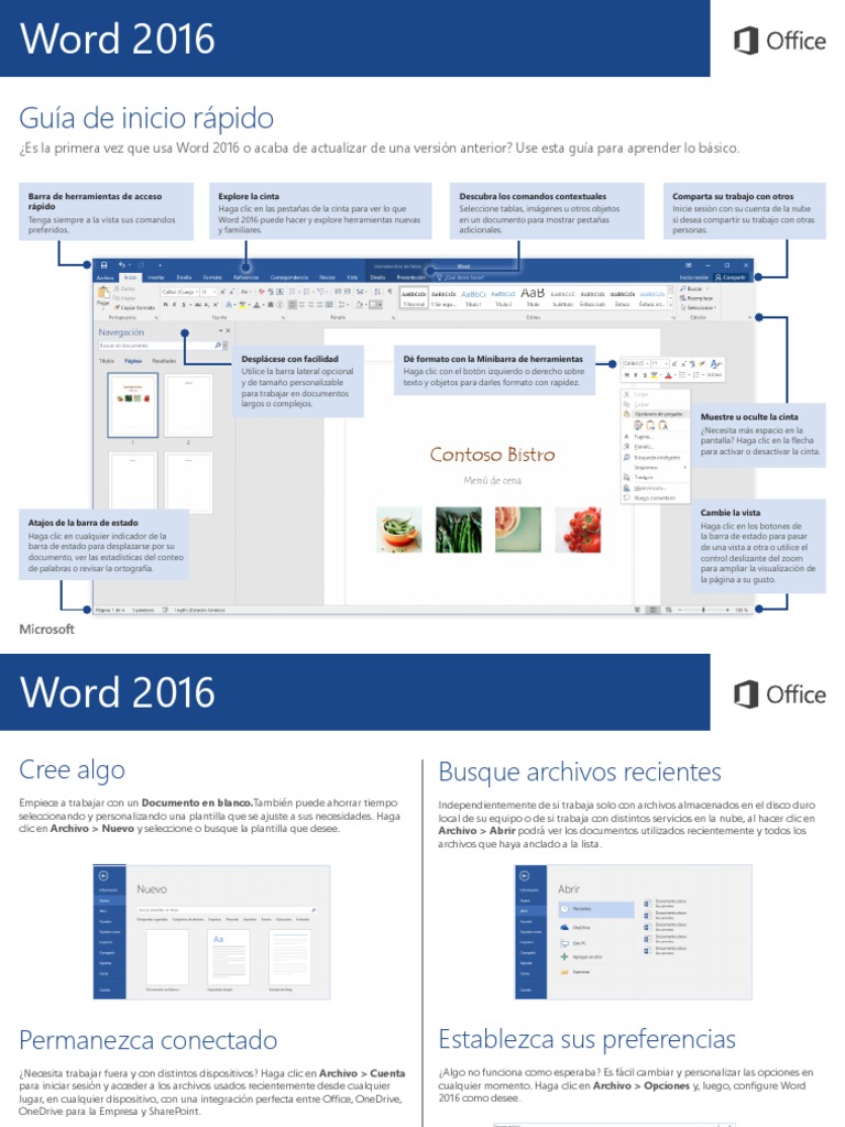 Word 2016 Win Quick Start Guide | PDF | Microsoft Word | Point and Click