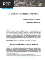 As Diferentes Formas de Expansão Urbana