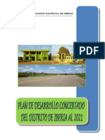 Plan de Desarrollo Concertado Del Distrito de Iberia 2010 Al 2021